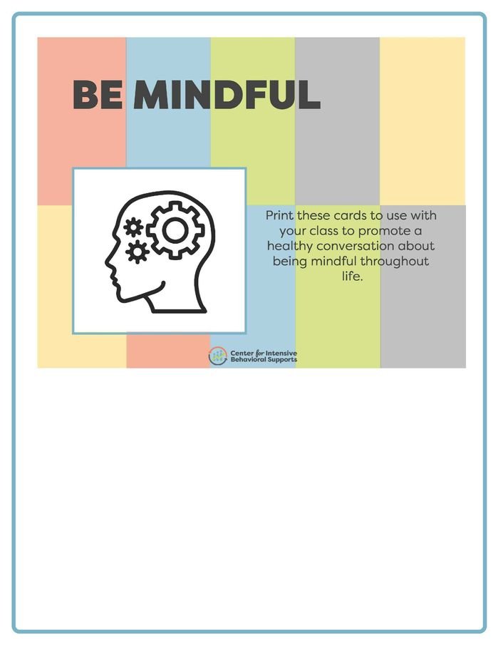 Resource for Be Mindful 