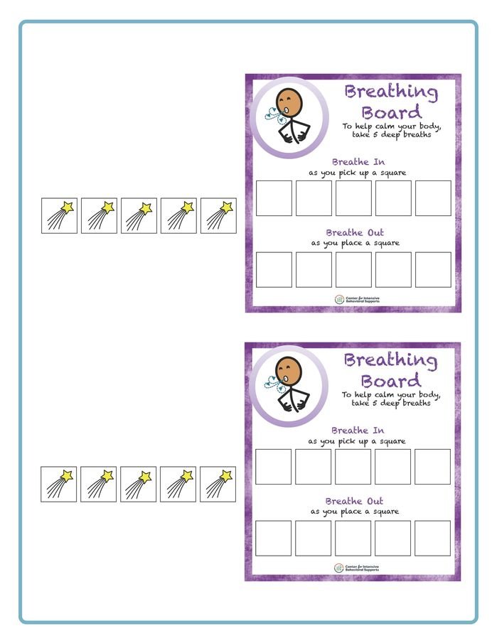 Resource for Breathing Board - 5 breaths