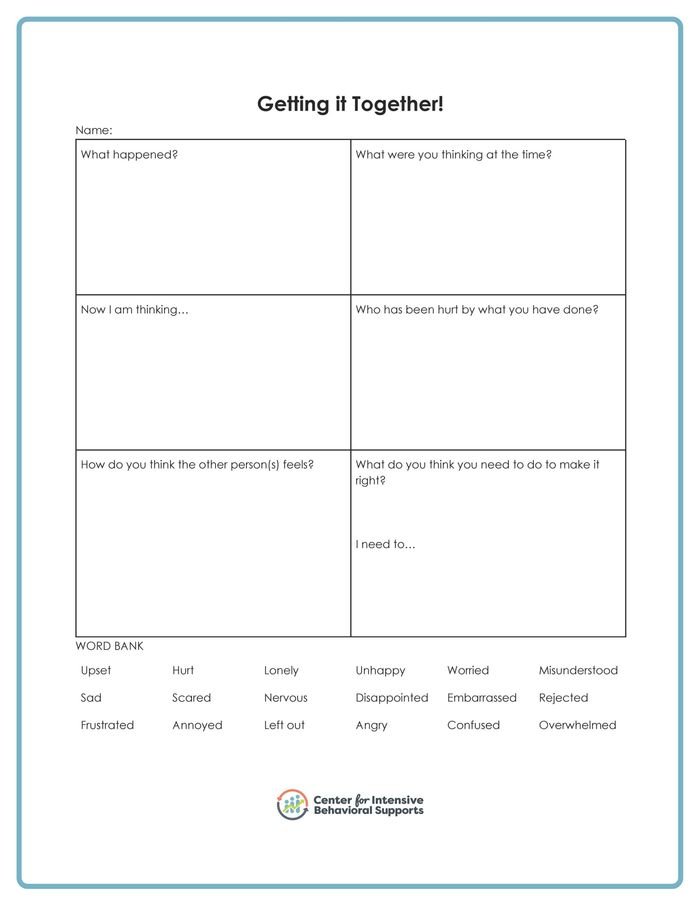 Resource for Getting It Together!